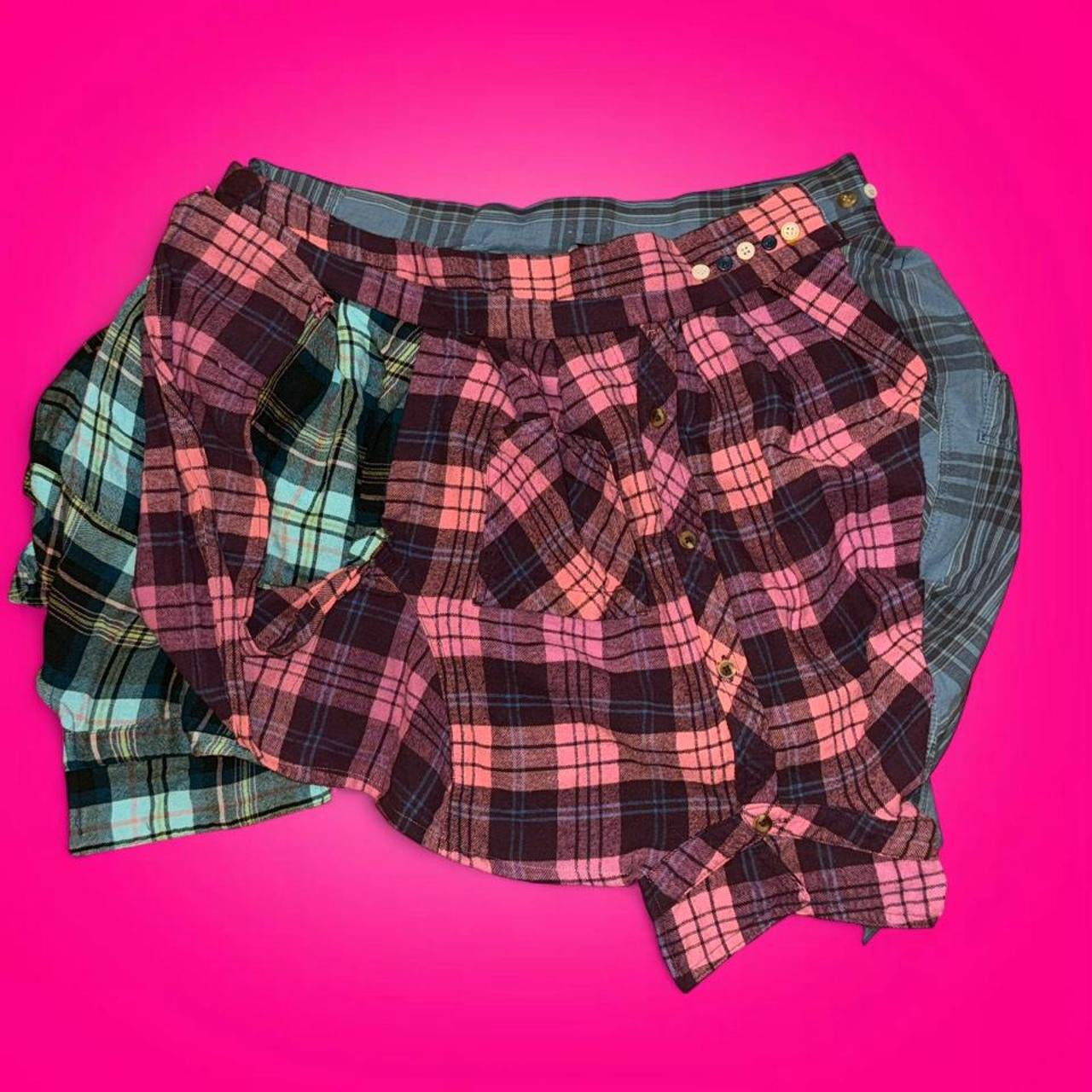 Flannel Rework Skirt