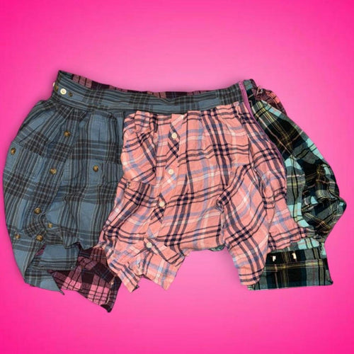 Flannel Rework Skirt